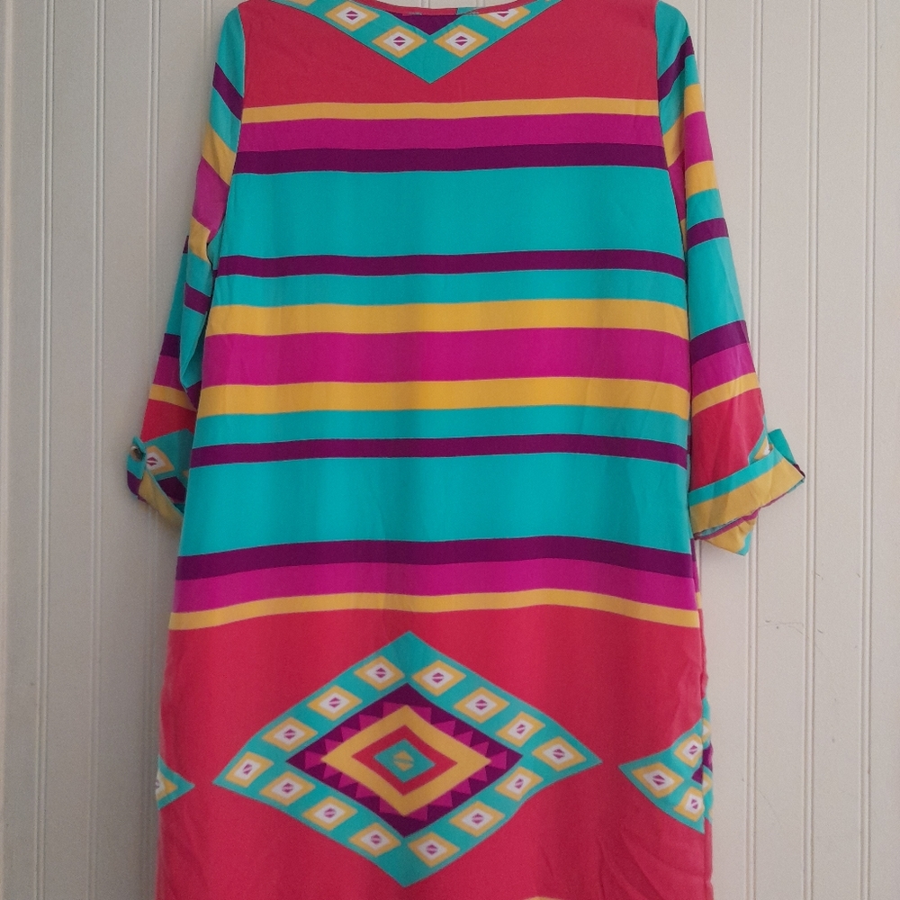 Peach Love California Dress EUC Medium